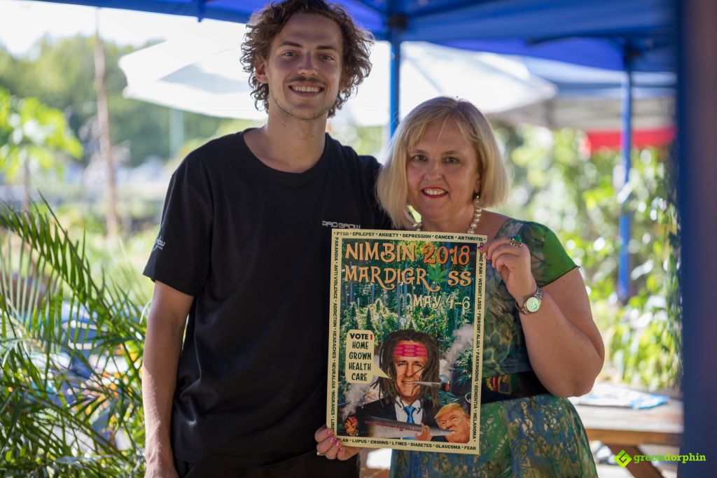 Dr Teresa Towpik and Matt in Nimbin