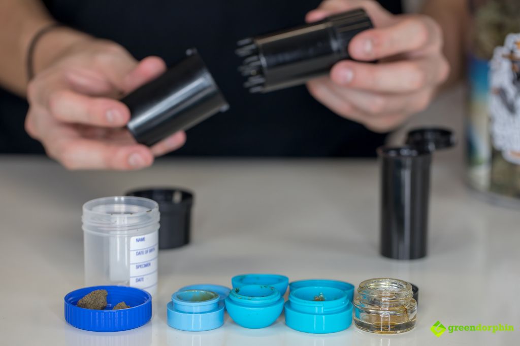 store your cannabis - plastic and silicone containers 