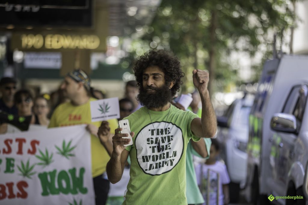 Medical Cannabis Law Reform Rally and March in Brisbane 14 Nov 2017