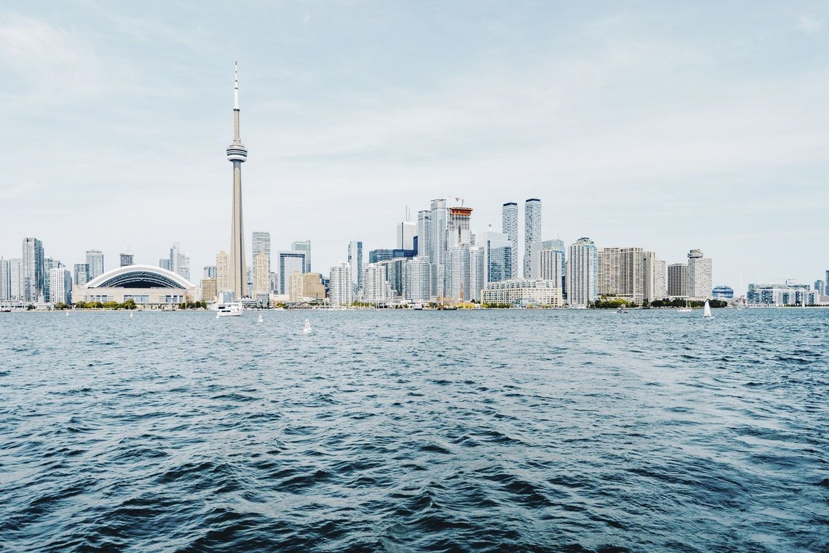 Toronto skyline - vacationing in Canada