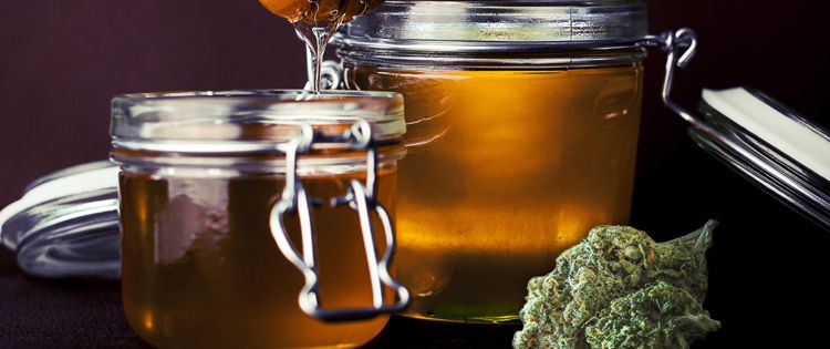 Honey with cannabis