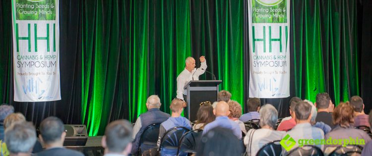 Dr. Andrew Kavasilas at the Hemp Health Innovation Expo in Sydney.