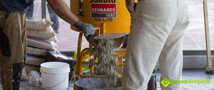 Hempcrete making at the Hemp Health Innovation Expo 