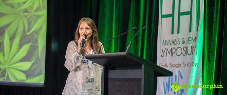 Jenny Hallam at the Hemp Health Innovation Expo in Sydney 