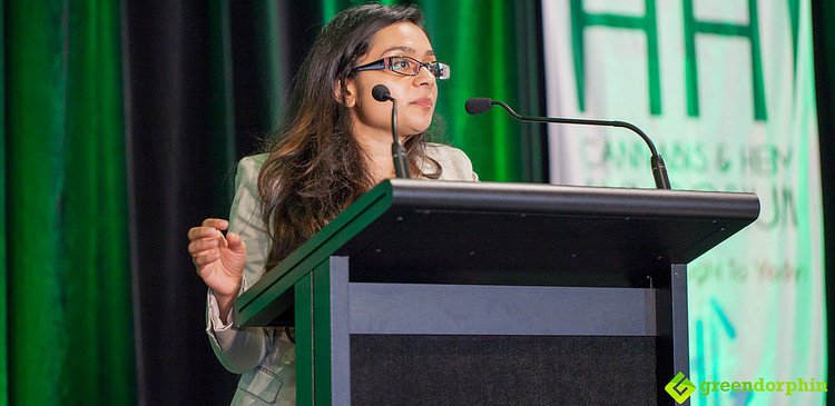 Dr. Rachna Patel at the Hemp Health Innovation Expo in Sydney 