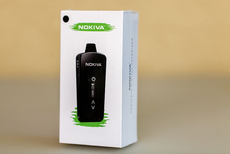 smoke weed without rolling papers using Herbva Nokiva Portable Vaporizer